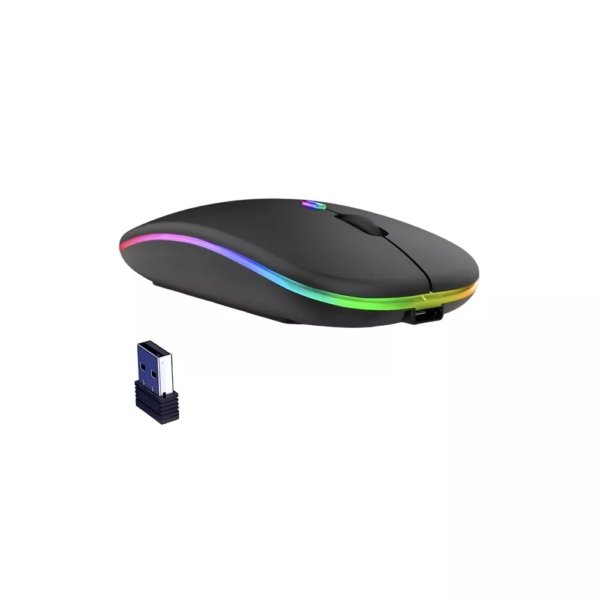 Rechargeable Wireless Mouse RGB LED - Image 1